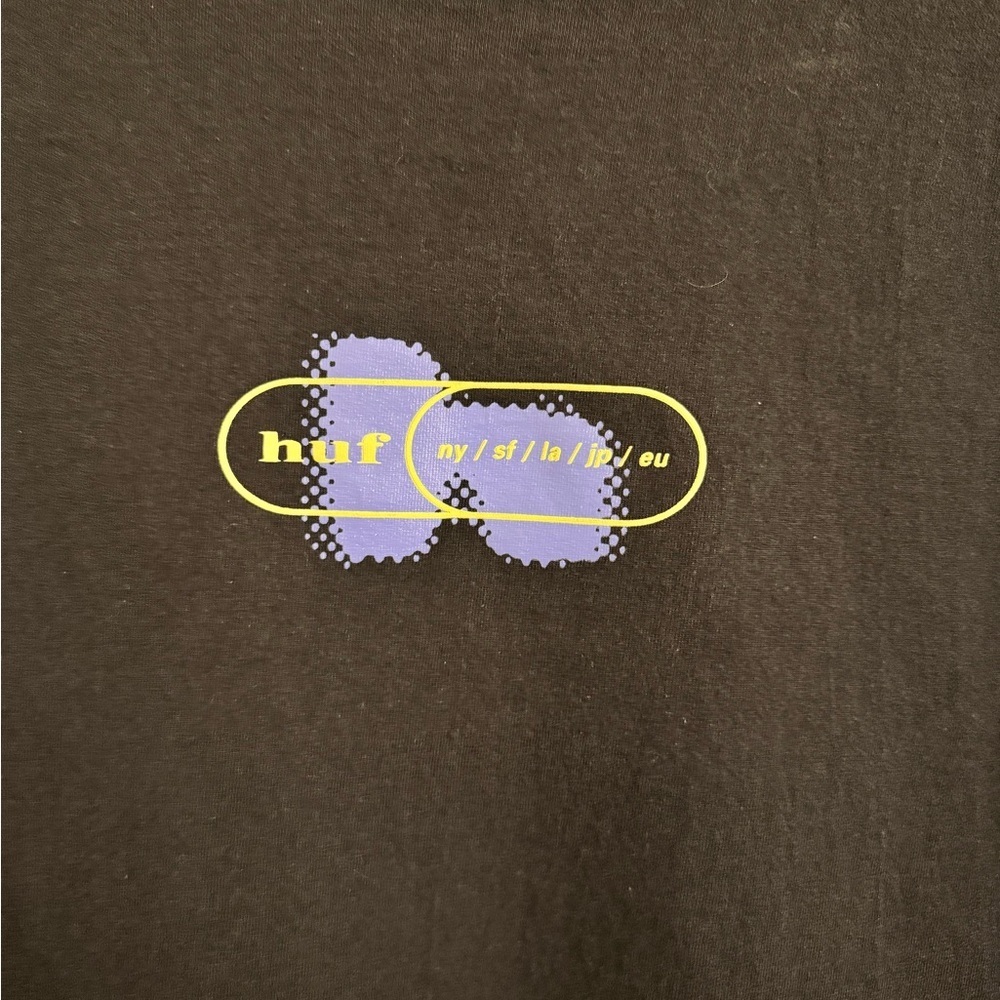 HUF Black Graphic T-Shirt - Picture 2 of 4